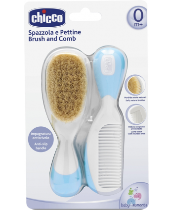 Chicco Brosse Et Peigne Bleu Chicco Brosse Et Peigne Bleu